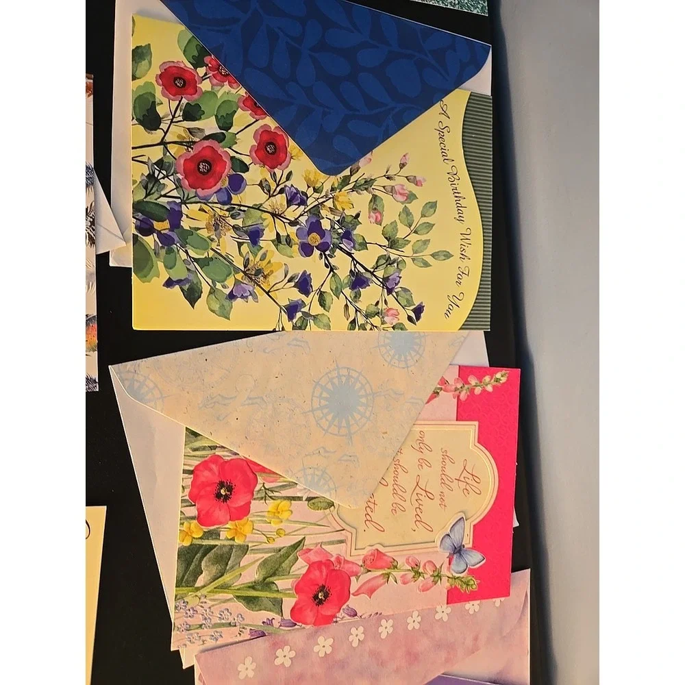Birthday Cards & Envelopes Lot Of 17 Greeting Cards New St Joseph Indian School‎